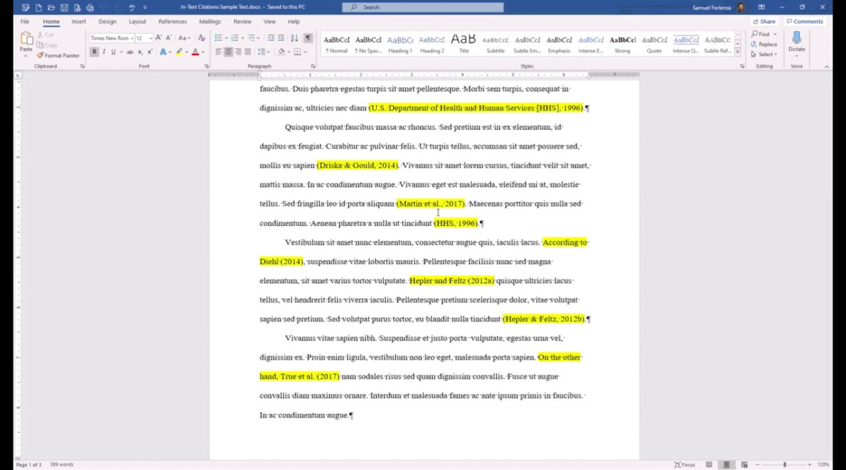 APA Style th Edition: In-Text Citations, Quotations, and Plagiarism