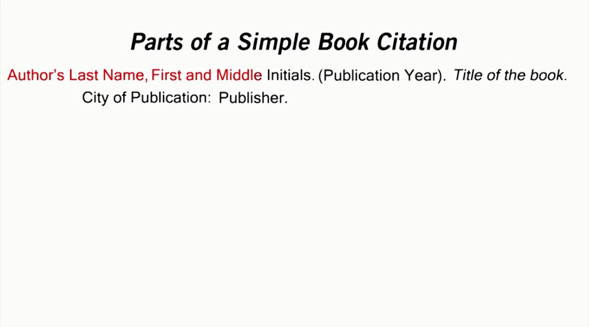 how to cite a book in apa style 0