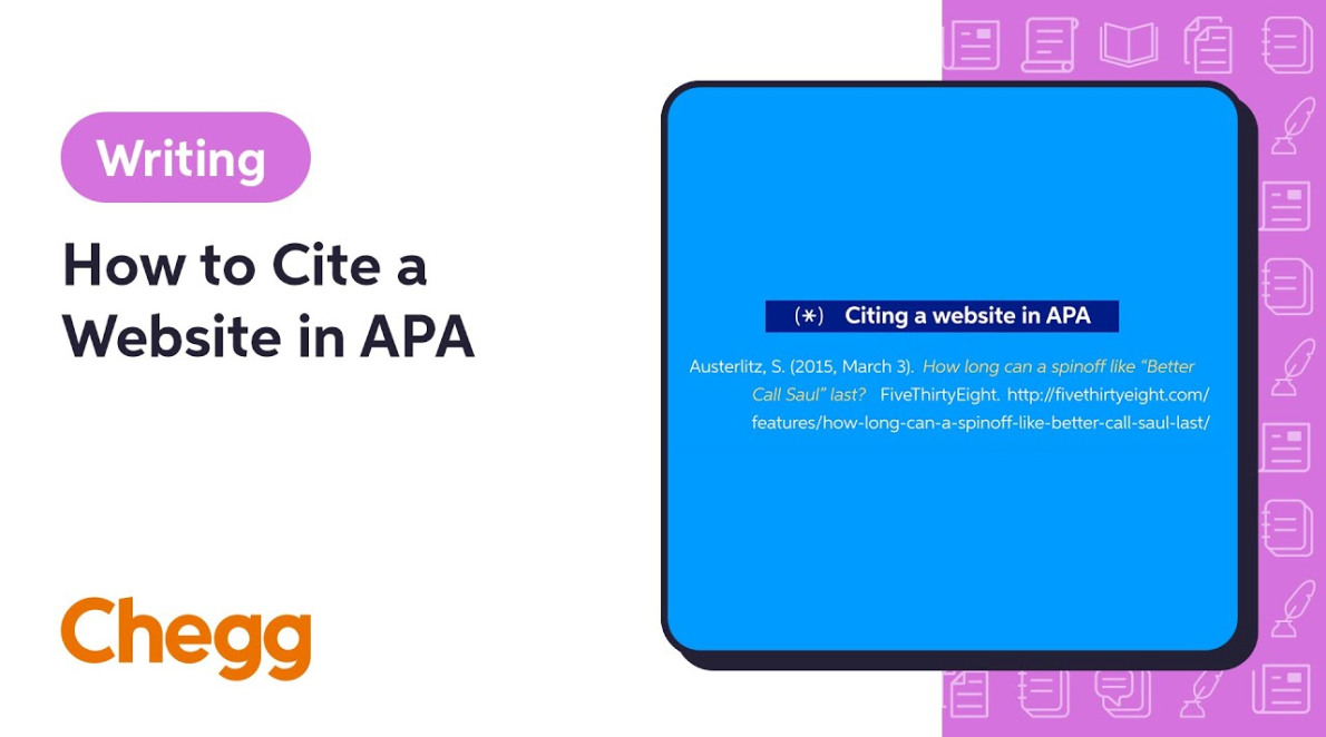 how to cite a website in apa easybib citations 11