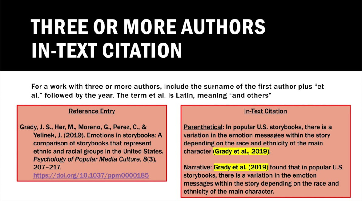 in text citations apa style th edition student paper 0