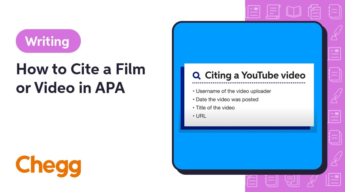how to cite a film or video in apa chegg 4
