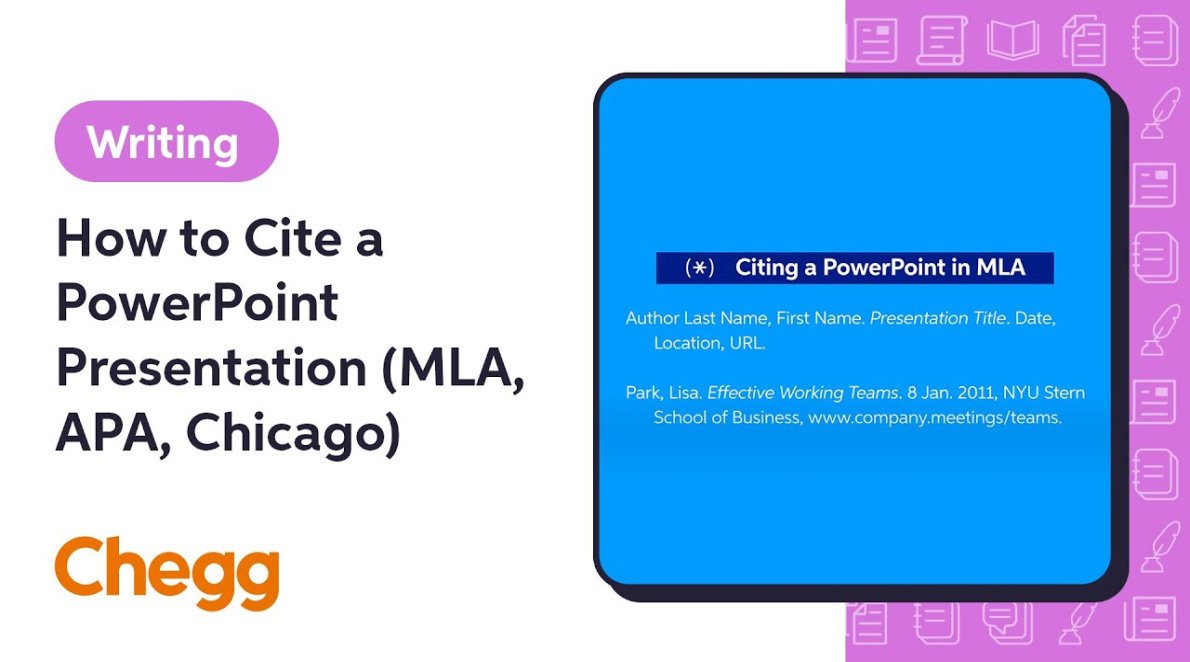 how to cite a powerpoint presentation in apa mla or chicago easybib