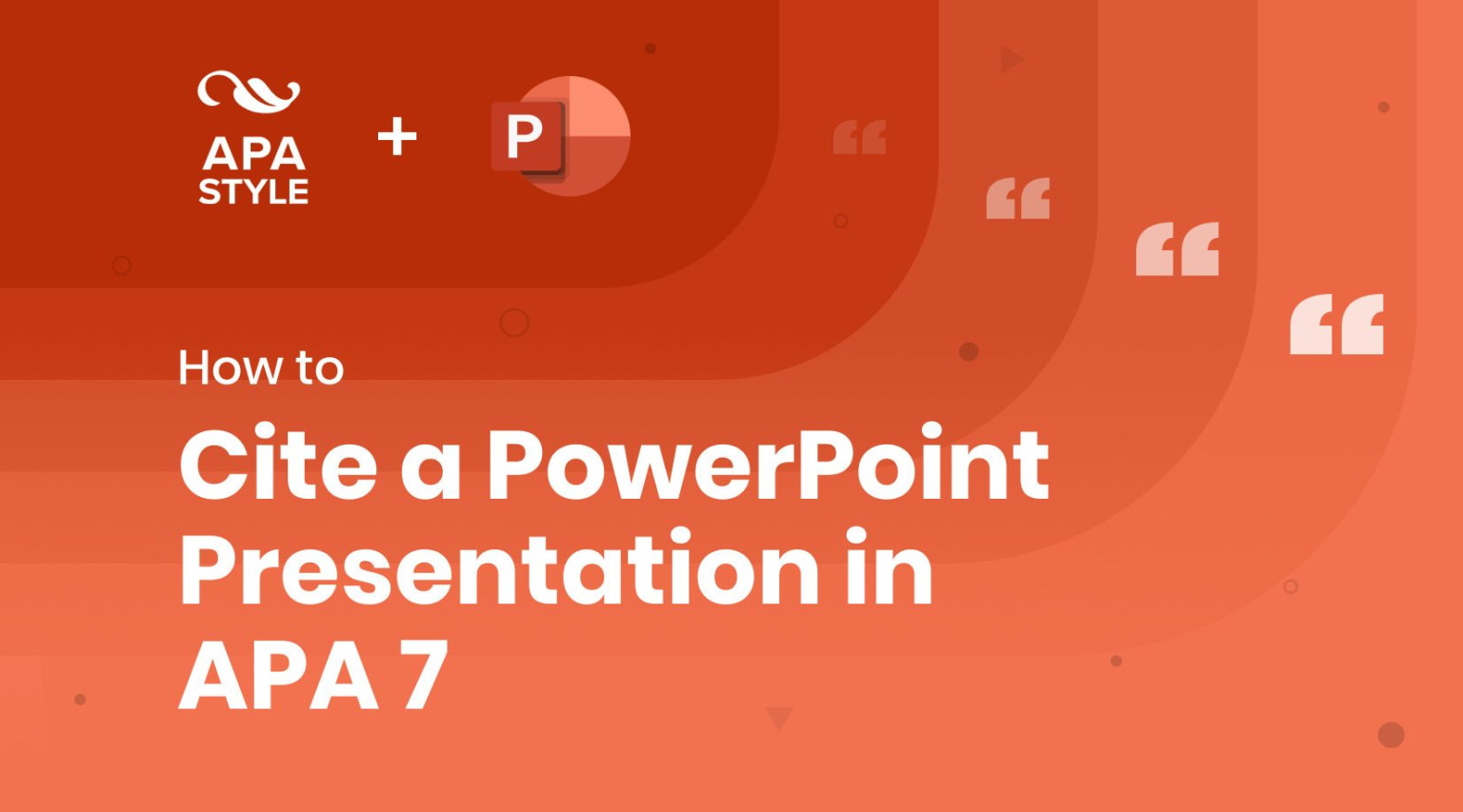 how to cite a powerpoint presentation in apa